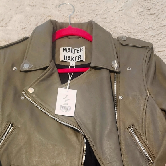 Leather Jacket Liz Baker Sweaters Walter Baker Liz Crop Moto